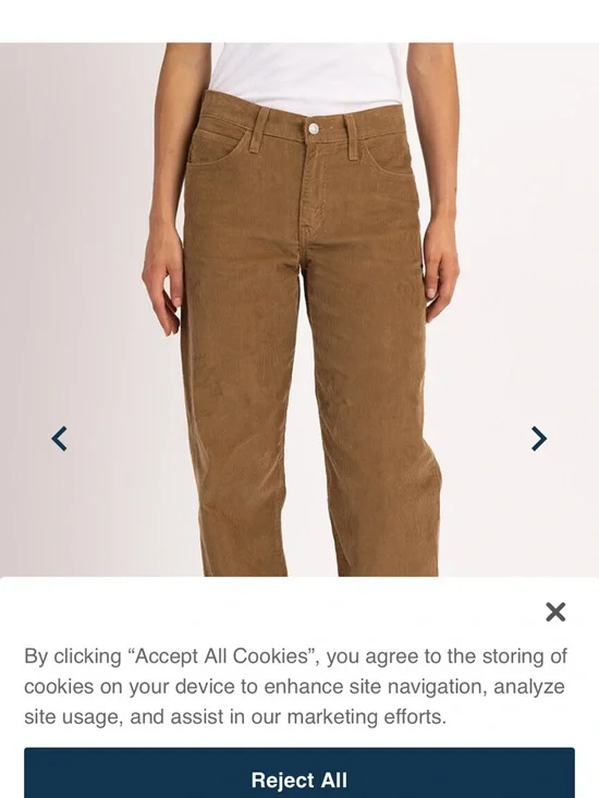 Levi's Brown Boot Cut Corduroy Jeans - Picture 3 of 3